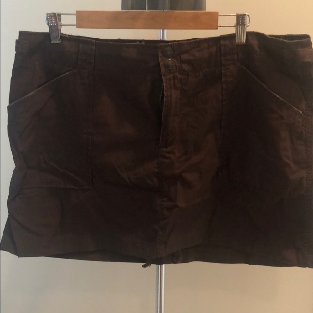 Brown relaxed skirt